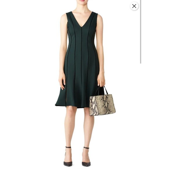 Adelyn Rae Dress Pilar Ponte Knit Green Size XS - Picture 2 of 15